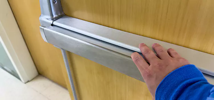 Installing a Push Bar on a Door South Euclid